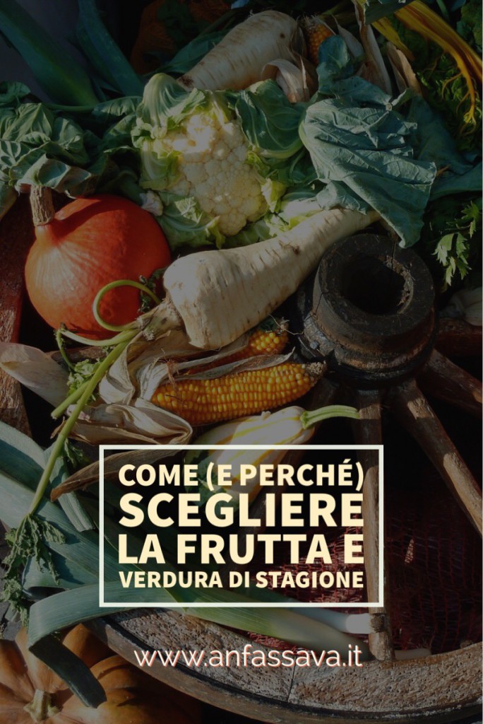 grafica verticale per pinterest e titolo del post: come riconoscere la fruga e verdura di stagione (e ricetta della pasta con le cime di rapa) 